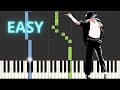 Beat It Michael Jackson EASY Piano Tutorial