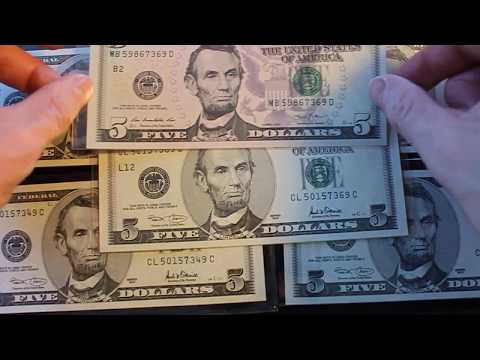 2001 Five Dollar Bill