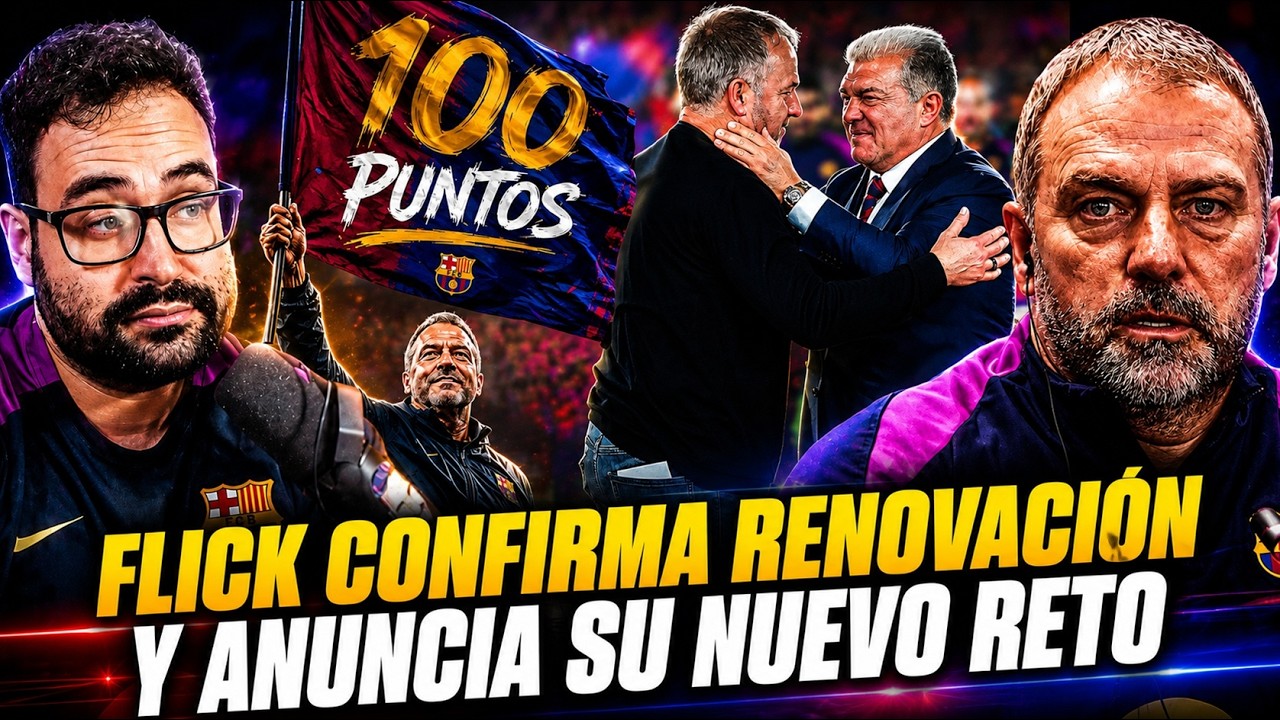 🚨¡CONFIRMADO! FLICK ANUNCIA su RENOVACIÓN hasta 2028 y HABLA de RETOS, LAMINE, FICHAJES...