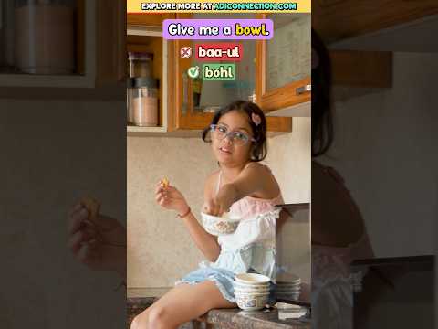 Commonly Mispronounced Words ❌ Adi & Daddy | Kids English Learning | Keshari Adi Connection #shorts