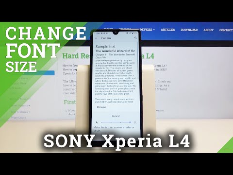 How to Change Font Size in SONY Xperia L4 – Customize Font