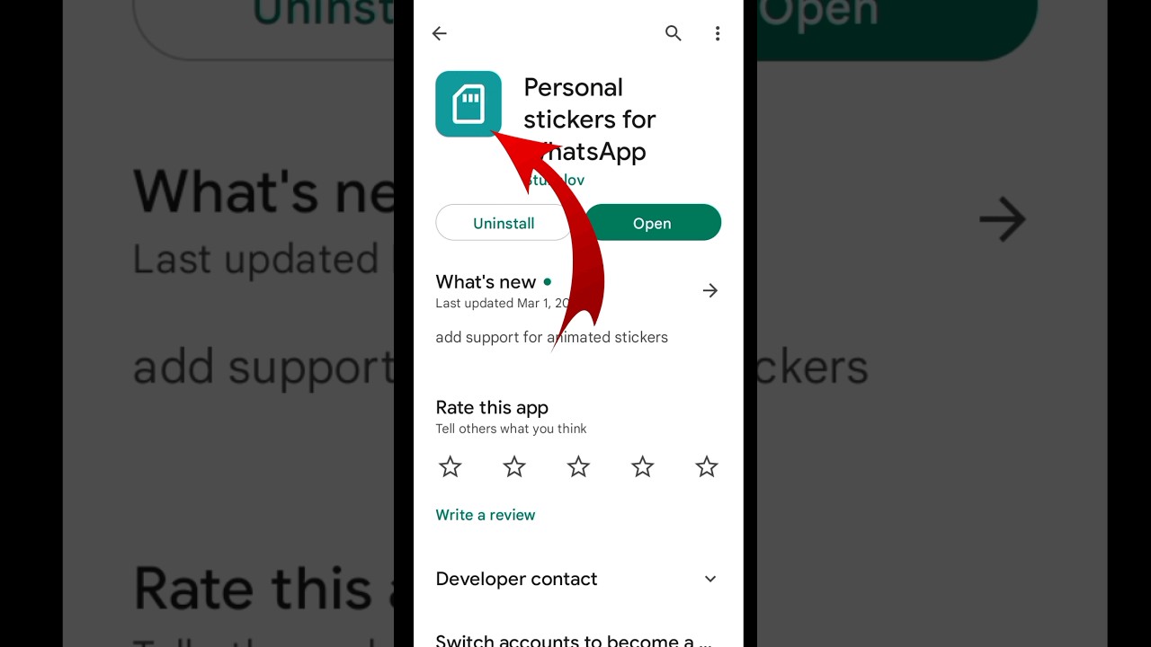 Whatsapp Stickers Feature for Whatsapp 🔥#short