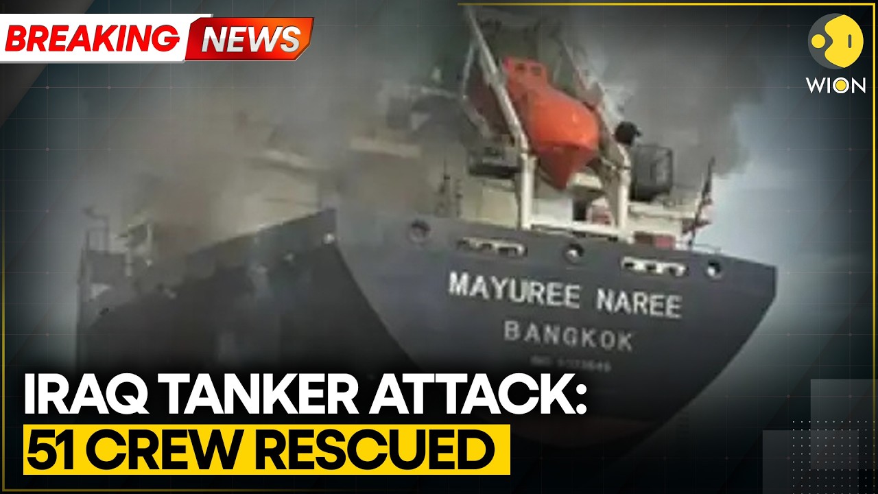 Israel-Iran War: 51 Crew Rescued After Tanker Attack Near Iraq Coast | WION BREAKING