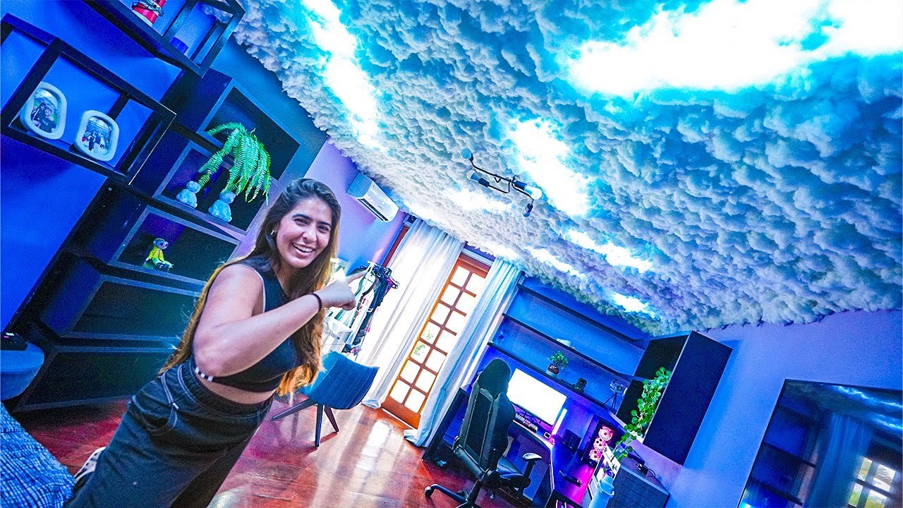 FIZ TETO DE NUVENS NO MEU QUARTO NA MANSÃO HUNTERS