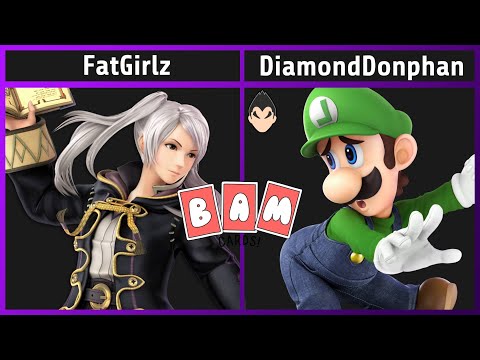 Smash @ BAM Cards 20 - FatGIrlz (Robin) vs. DiamondDonphan (Luigi, Kazuya) - SSBU Tournament