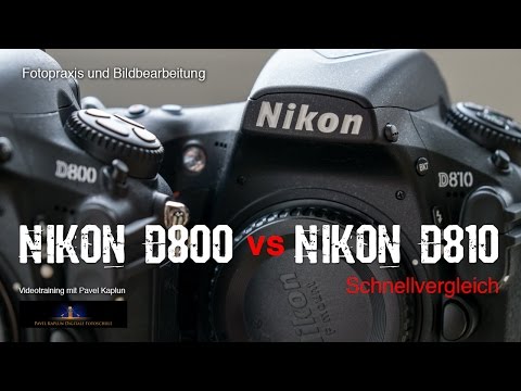Schnellvergleich: Nikon D800 vs. Nikon D810