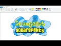 How To Draw The SpongeBob SquarePants Logo Using MS Paint How To Draw On Your Computer