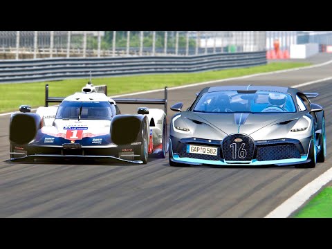 Bugatti Divo vs Porsche 919 EVO - Monza