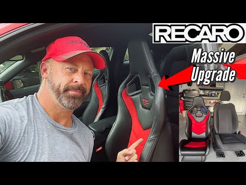 Massive Upgrade to my Twin Turbo Mustang - Recaro Sportster GT Install
