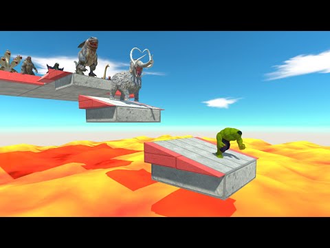 Challenge To Jump Over All The Lava Holes - ARBS