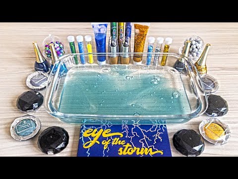 Season "Theme" Series #4"Storm" / Mixing eyeshadow and glitter into Clear Slime Video