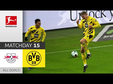 2x Haaland, 1x Sancho | RB Leipzig - Borussia Dortmund | 1-3 | All Goals | MD 15