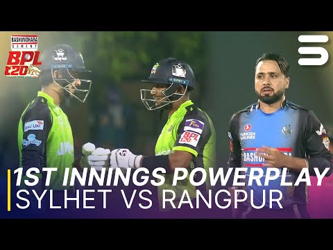 1st Innings Powerplay | Sylhet Titans vs Rangpur Riders | Match 10 | BPL 2025-26 | M3Z1K