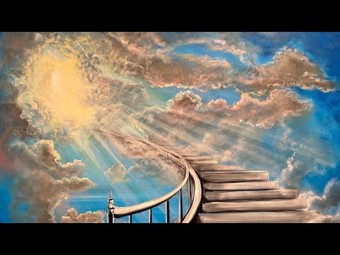 How To Paint “Stairway To Heaven” acrylic Painting
