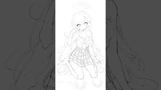 【イラストメイキング】創作OCキャラ #shorts #short