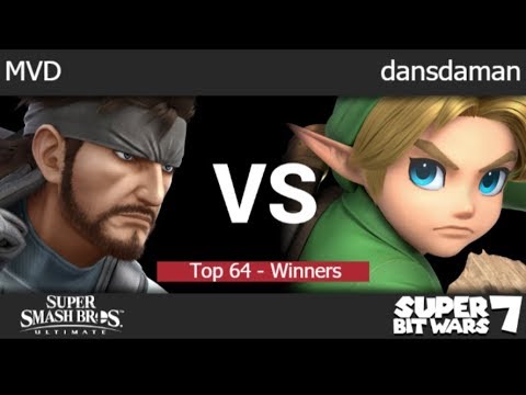 SBW 7 - MVD (Snake) vs dansdaman (Young Link) Top 64 - Winners - SSBU