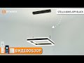 Люстра підвісна чорна світлодіодна з пультом STELLA 100W BLACK