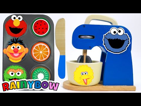 Sesame Street Toy Kitchen Activity | Learn Colors, Numbers & Letters | Educational Toddler Videos