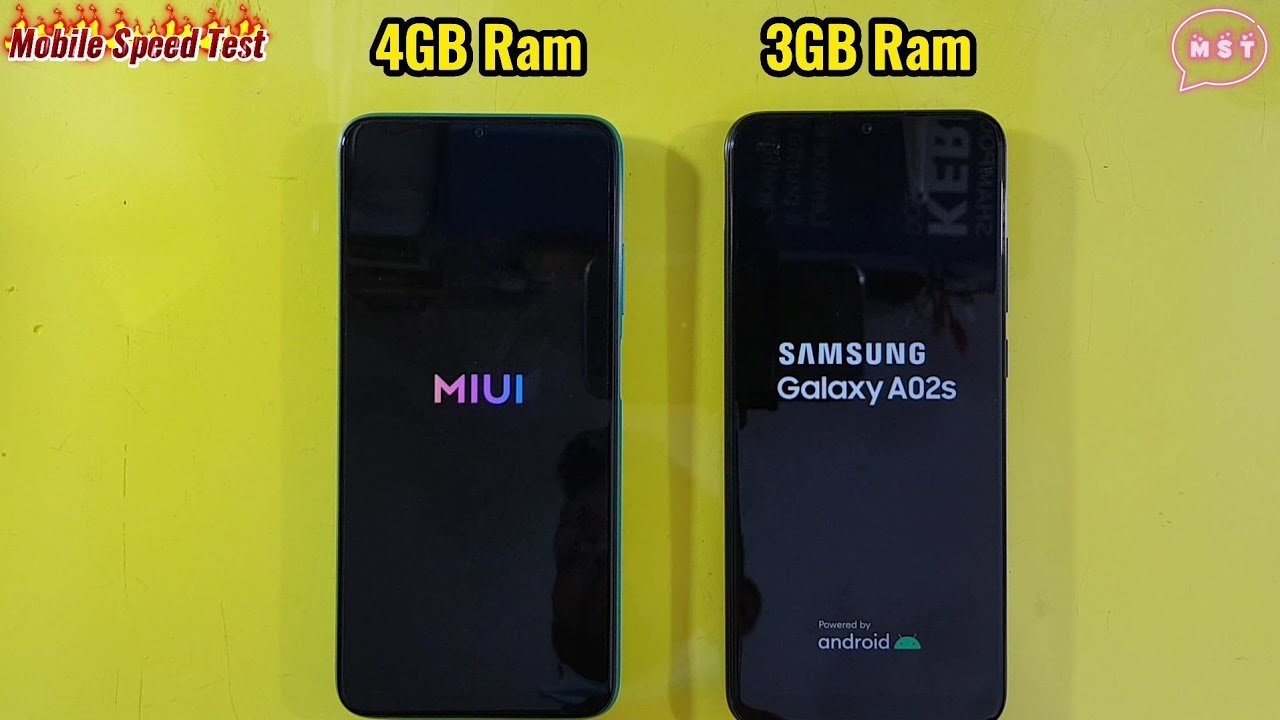 Redmi 9T vs Samsung Galaxy A02S Speed Test Comparison MST official