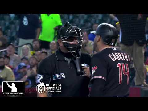 Ejection 131 - Asdrubal Cabrera Ejected in 1st Inning After Claiming Scott Barry Made Him Strike Out