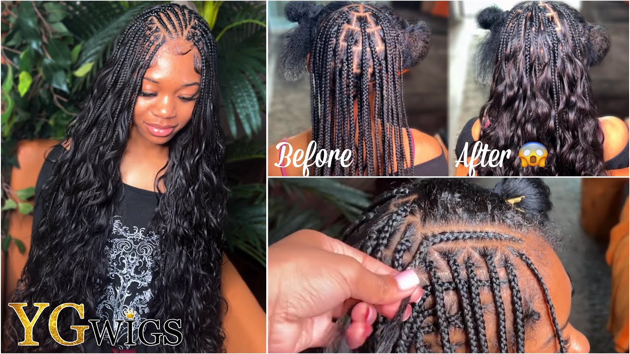 Miracle Knots Tutorial Using Crochet Hair | Flip Over Braids ft. YG Wigs 