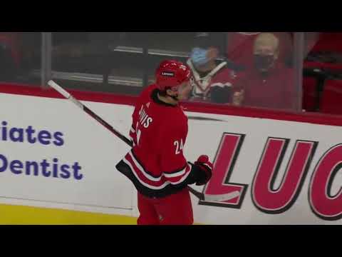 Andrei Svechnikov's nice assist on Jarvis's goal vs Canadiens (30 dec 2021)