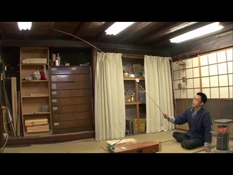 How a "Kishuu Bamboo Fishing Rods" is made Which convey every Fish's subtle Movement to your Hand
