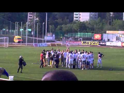 Předání poháru pro vítěze II. ligy - FK Ústí nad Labem