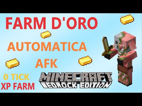 [1.21+] FARM d' ORO + XP AUTOMATICA AFK - 0 TICK [BEDROCK]