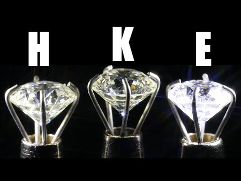 DIAMOND COLOR COMPARISON UNDER DIFFERENT LIGHTS! ENGAGEMENT RING COLOR GUIDE TO SAVE MONEY SHOPPING