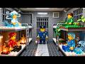 Hidden Breakout Fire Water Air And Earth Escape LEGO City Detention Lego Stop Motion Animation