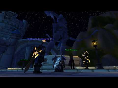 Alleria and Turalyon At Their Statues in 7.3.5 PTR - Discussing the Meeting with Sylvanas!