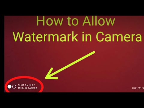 How to turn on Watermark on MI A2 Camera . thanks for watching  please subscribe