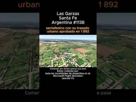 Las Garzas, Santa Fe desde el Microsoft Flight Simulator #lasgarzas #santafe #msfs #argentina