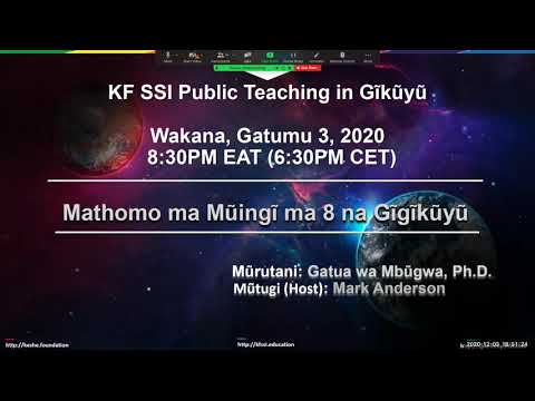 2020 12 03 PM Public Teaching in Gĩkũyũ - Gĩthomo kĩa Mũingĩ na Gĩgĩkũyũ