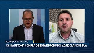 China resumes purchases of soybeans and agricultural products from the US.