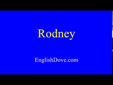 How to pronounce Rodney in American English.
