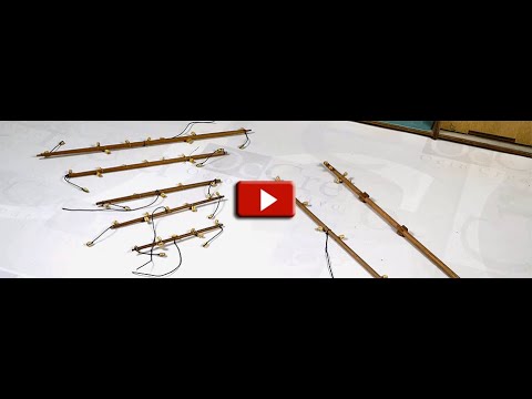 PALOS 45- Como hacer el bauprés y las vergas. BUCCANEER - Modelismo Naval