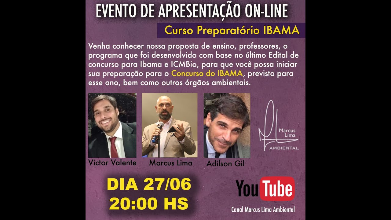 PREPARATÓRIO CONCURSO IBAMA 2023 - APRESENTAÇÃO PROFESSORES 27062023