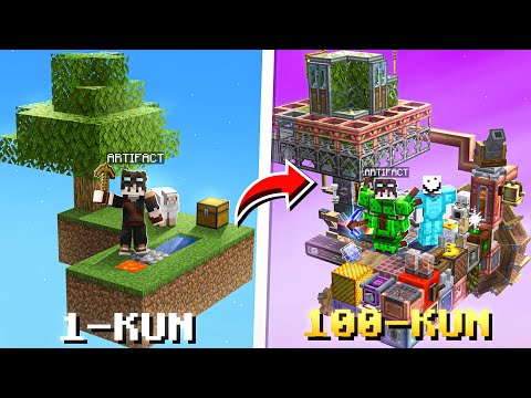 Men 100 Kun SKAYBLOCKDA yashab qoldim! | Artifact