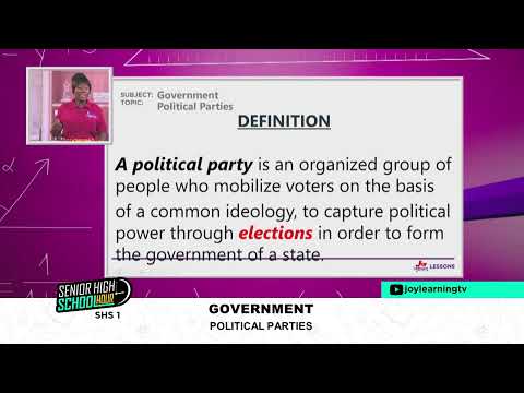 SHS 1 - Government -  Political Parties
