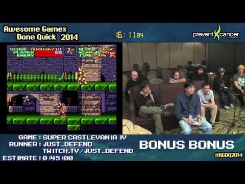 AGDQ 2014 Bonus Stream - Game 35 - Super Castlevania 4