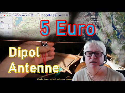 5 Euro Dipol Antenne VHF, UHF ► starker Empfang ► ohne löten ► 150 MHz (2m), 400 MHz (70cm)