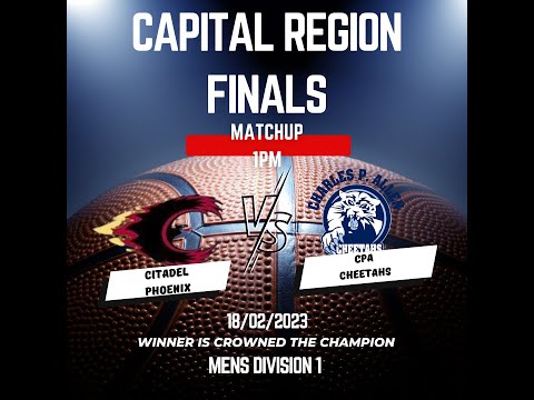 Capital Region Final Citadel Phoenix vs CPA Cheetahs Saturday February 18th 1pm