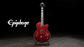 Video thumbnail for Epiphone Uptown Kat ES, Ruby Red Metallic | Gear4music demo by Gear4music Guitars