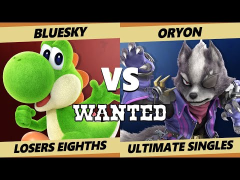 Wanted S4 C2 Losers Top 8 - Bluesky (Yoshi) Vs. Oryon (Wolf) SSBU Ultimate Tournament