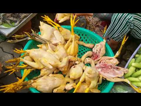 Walk Around Market Food In Phnom Penh - Buying Some Country Foods In The City Video