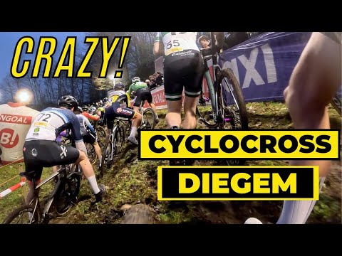 UCI SUPERPRESTIGE DIEGEM - CYCLOCROSS RACE - GoPro  BIKE FOOTAGE - Matteo Declercq