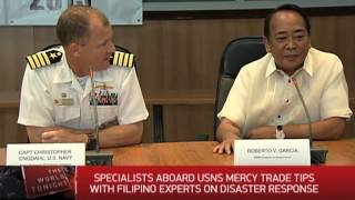 U.S. Navy hospital ship 'Mercy' docks at Subic