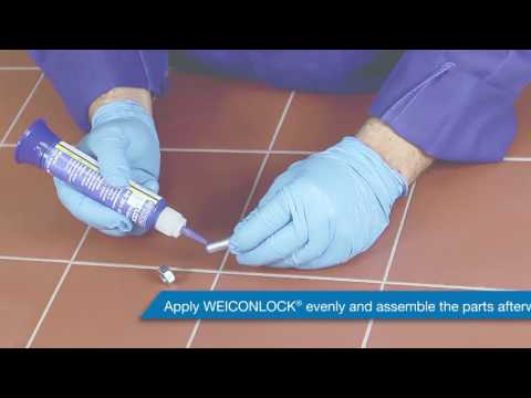 Анаэробный клей WEICONLOCK AN 301-43 фиксатор резьбы видео